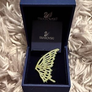 Swarovski Radiant Gold Butterfly Ring